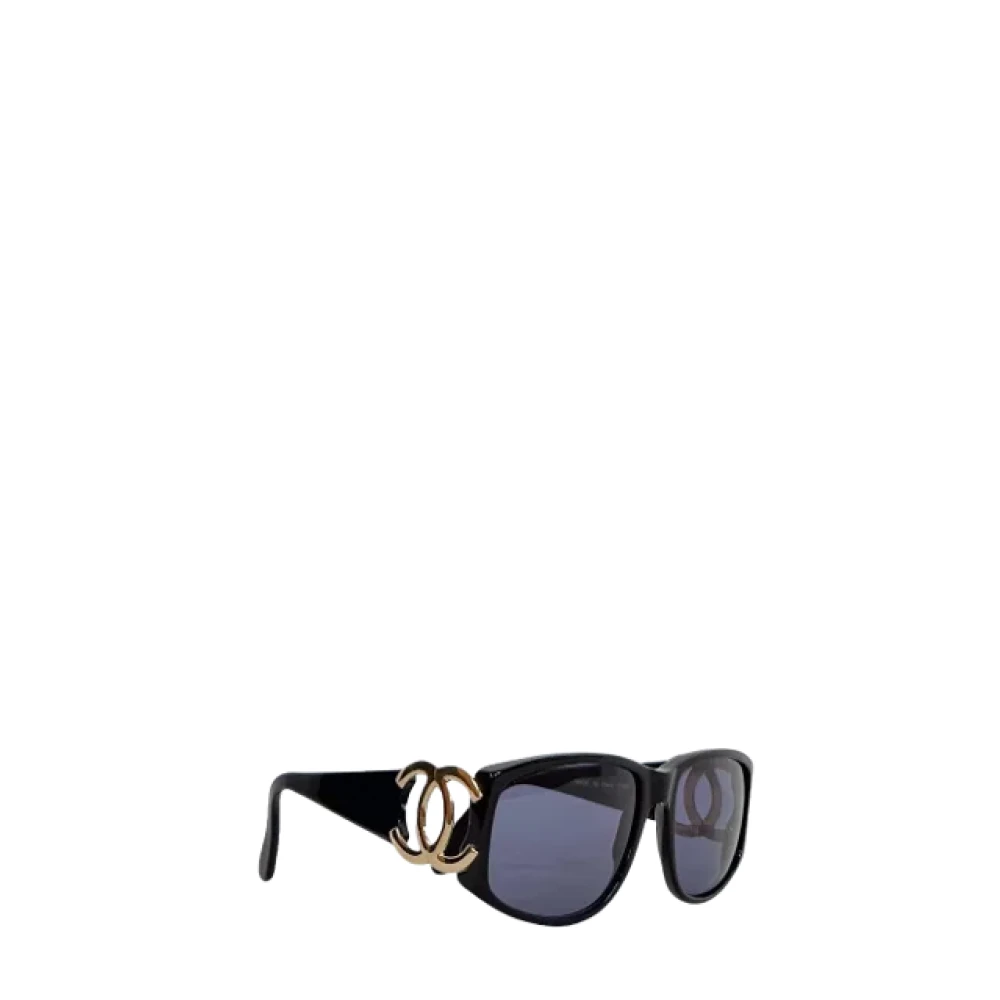 Chanel Vintage Pre-owned Acetate sunglasses Black Dames