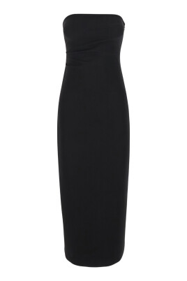 zwarte-bustier-jurk-met-achtersplit