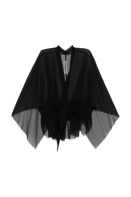 black-silk-chiffon-v-neck-jacket