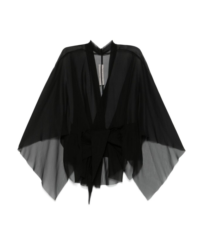 black-silk-chiffon-v-neck-jacket