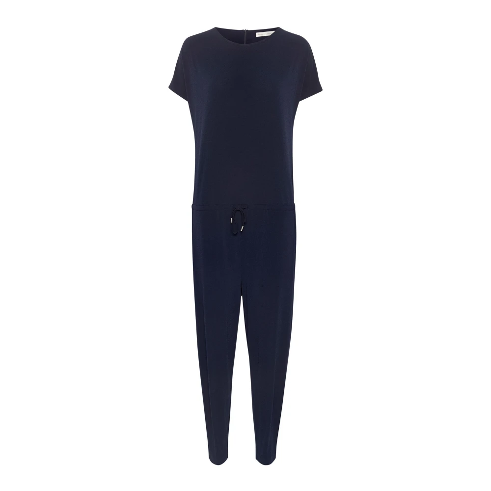 Inwear Blue Navy Jumpsuit With Waist Tie - Female - Jumpsuits - Xs - Jumpsuits & Playsuits