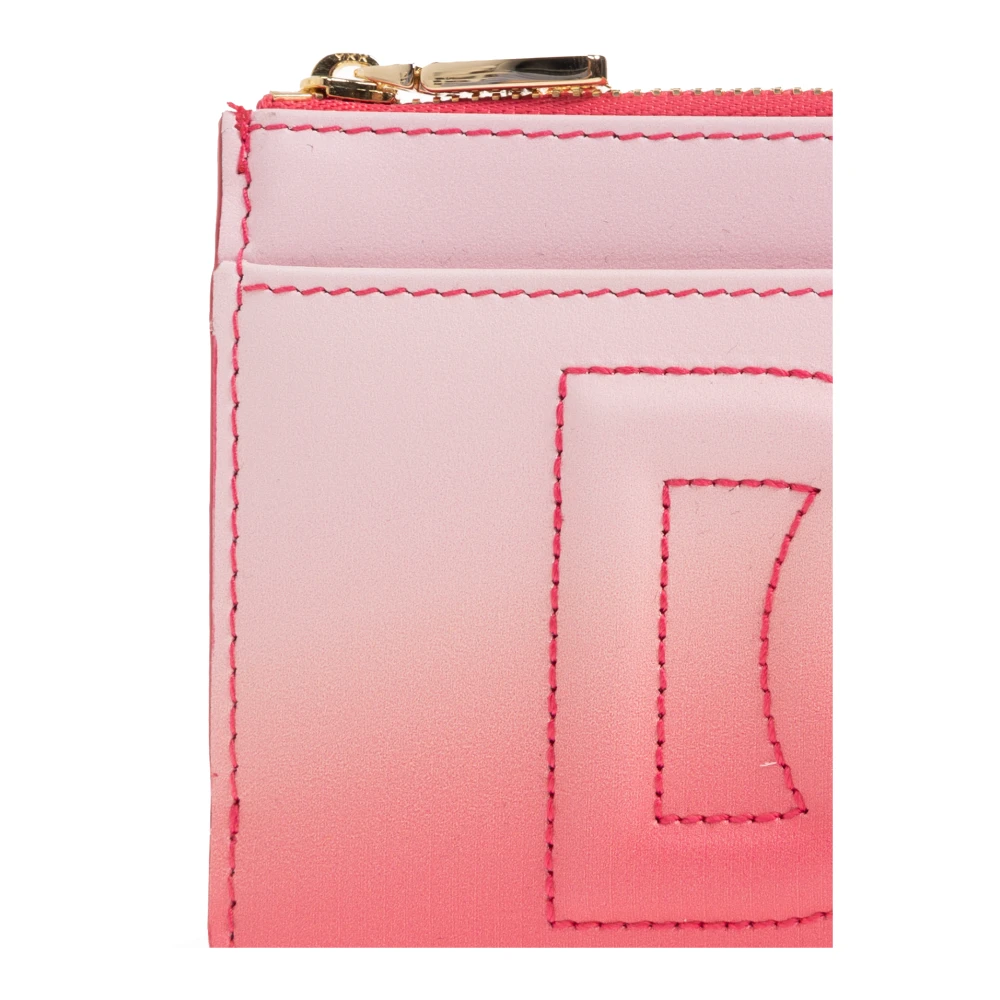 Dolce & Gabbana Leren portemonnee Pink Dames