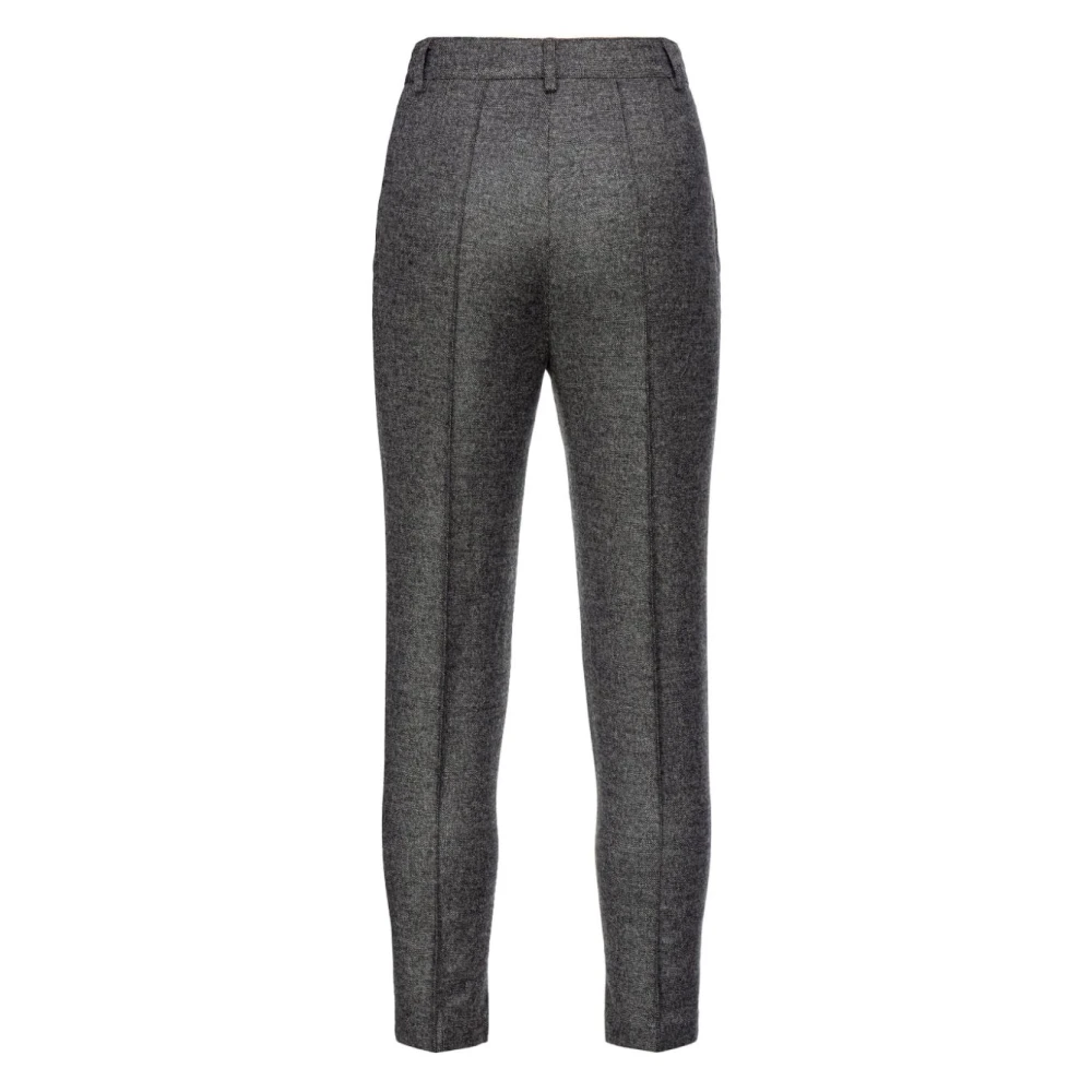 pinko Hoge Taille Skinny Broek Grijs Gray Dames