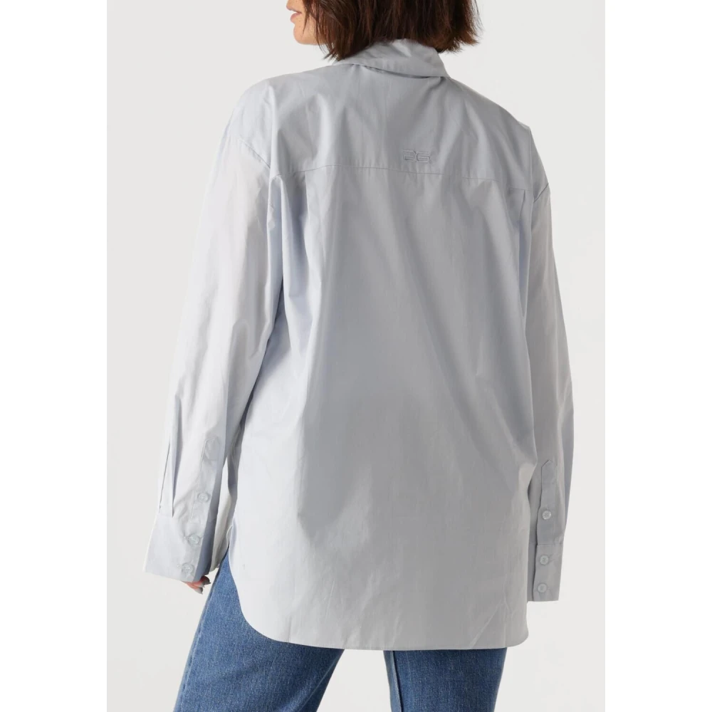 Gestuz Blauwe Katoenen Blouse Noellegz Shirt Blue Dames