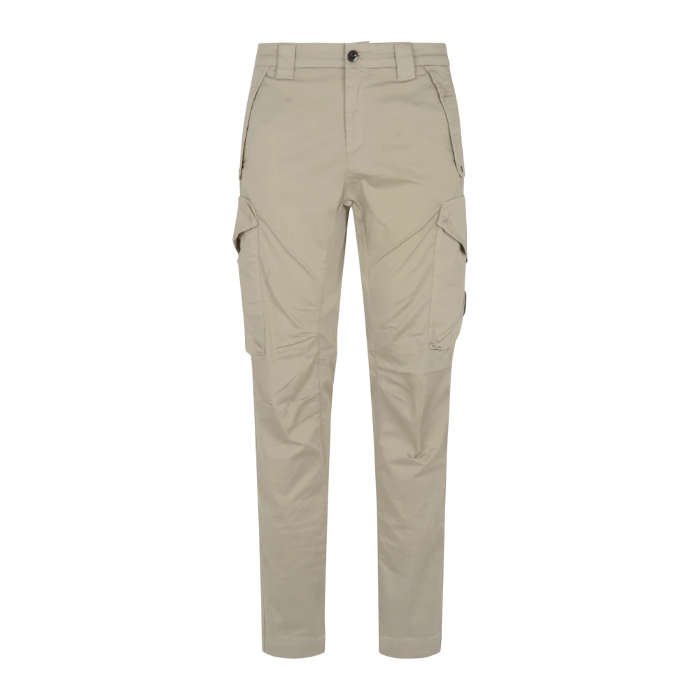 C.P. Company Cargo broek in stretch satijn Beige Heren