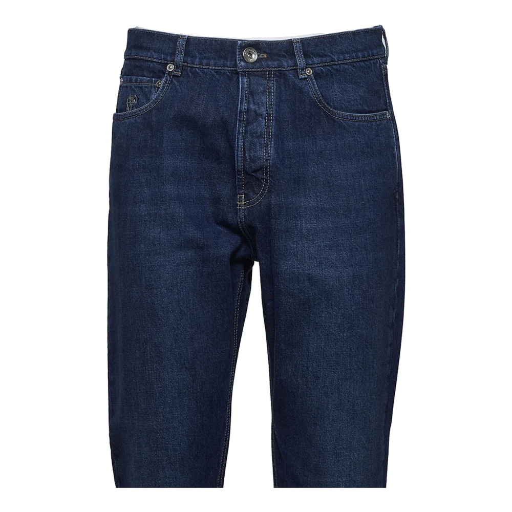 BRUNELLO CUCINELLI Blauwe Jeans Stijlvolle Denim Broek Blue Heren
