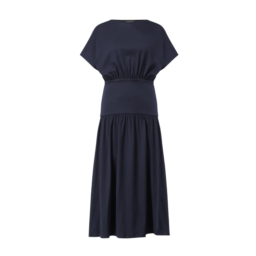 Fabiana Filippi Elegante Jurk met Taille Accent Blue Dames