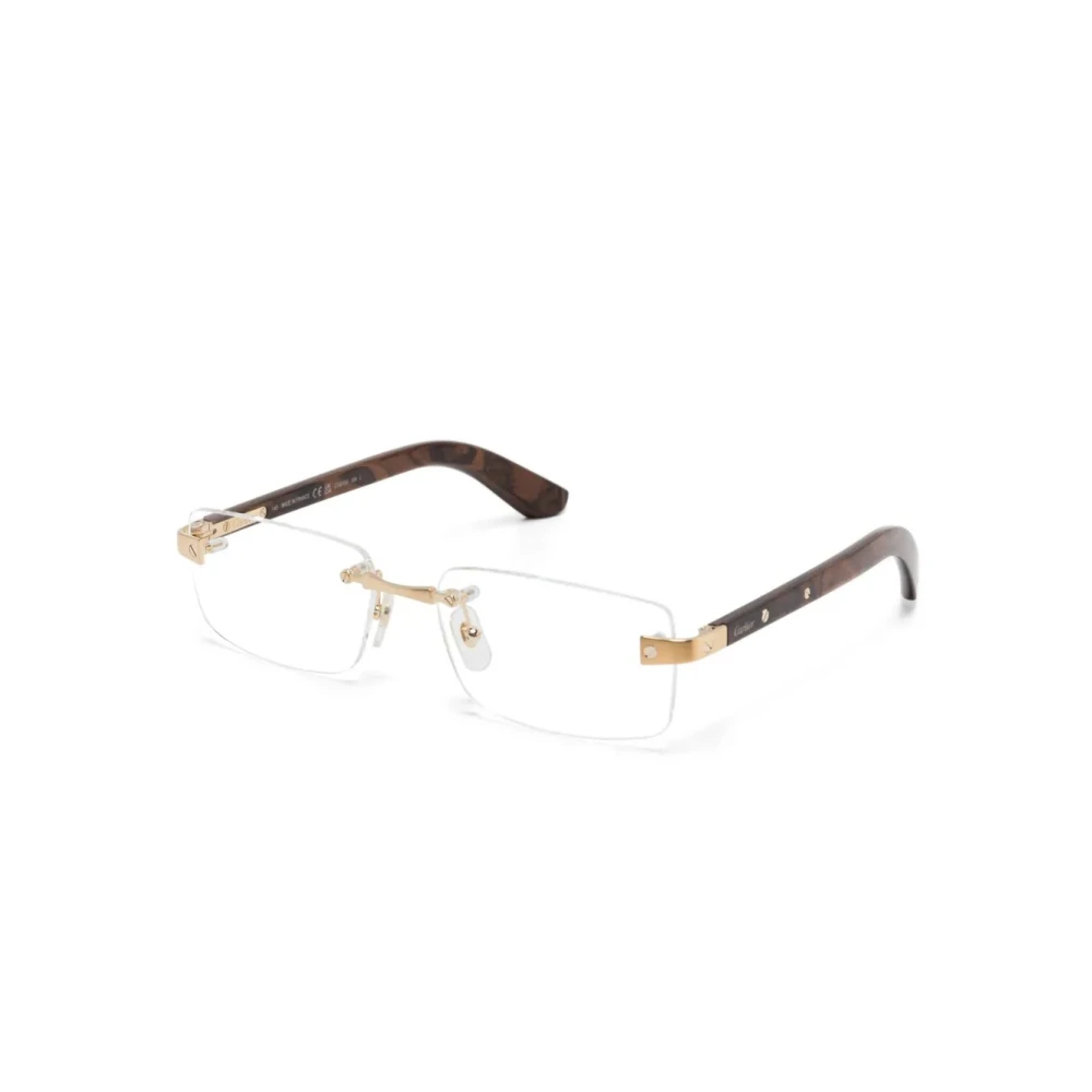 Cartier Yellow Glasses, Male, 57 Mm, Optical Frame