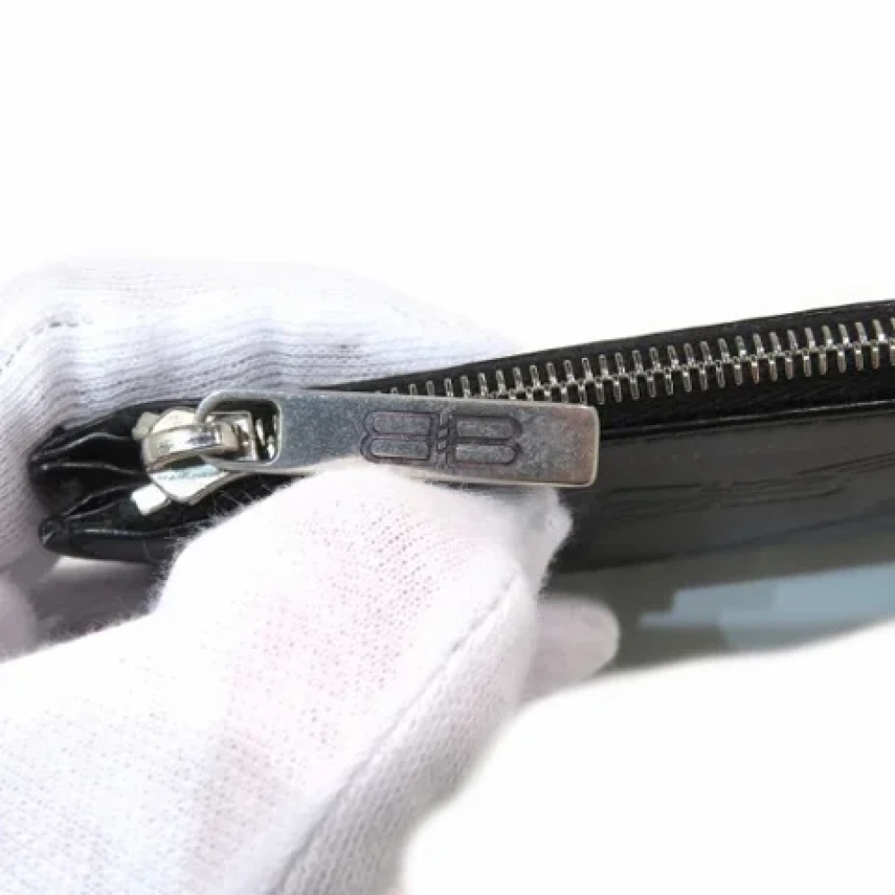 Balenciaga Vintage Pre-owned Leather wallets Black Unisex
