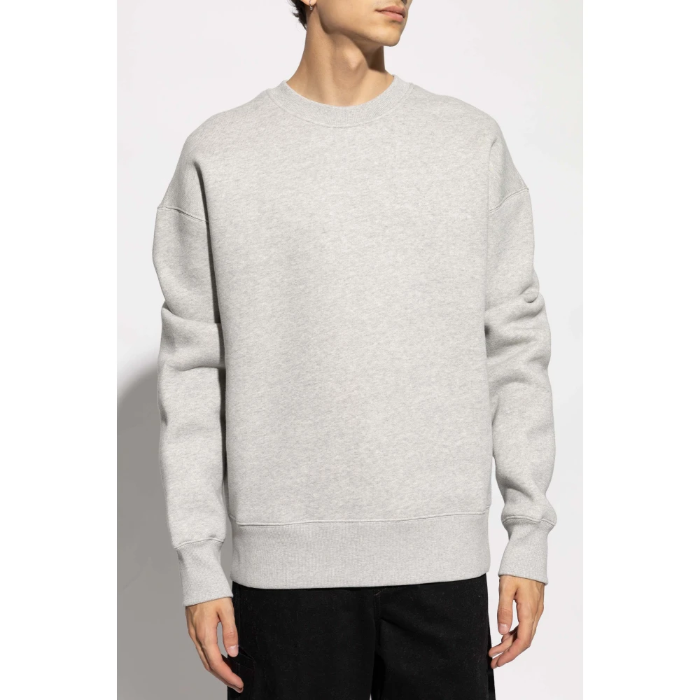 Ami Paris Logo Sweatshirt Gray Heren