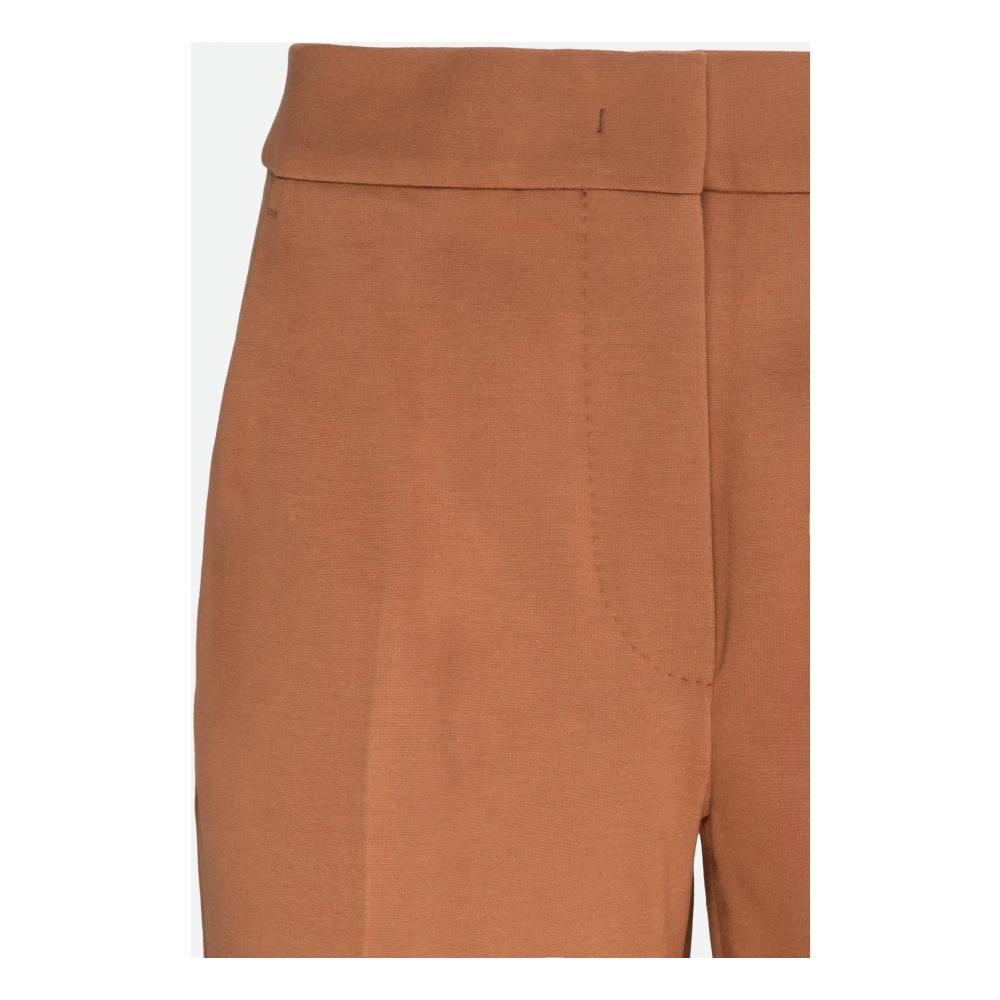 Max Mara Bruine Broek Stijlvol Ontwerp Brown Dames