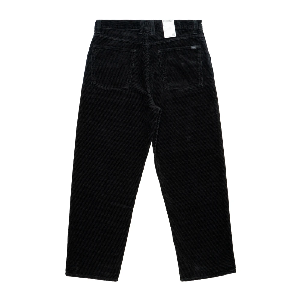 Edwin Wijde Pijp Ribfluwelen Katoenen Broek Black Heren