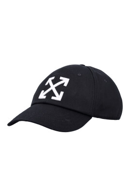 casquette-baseball-noire-blanche-broderie-fleche