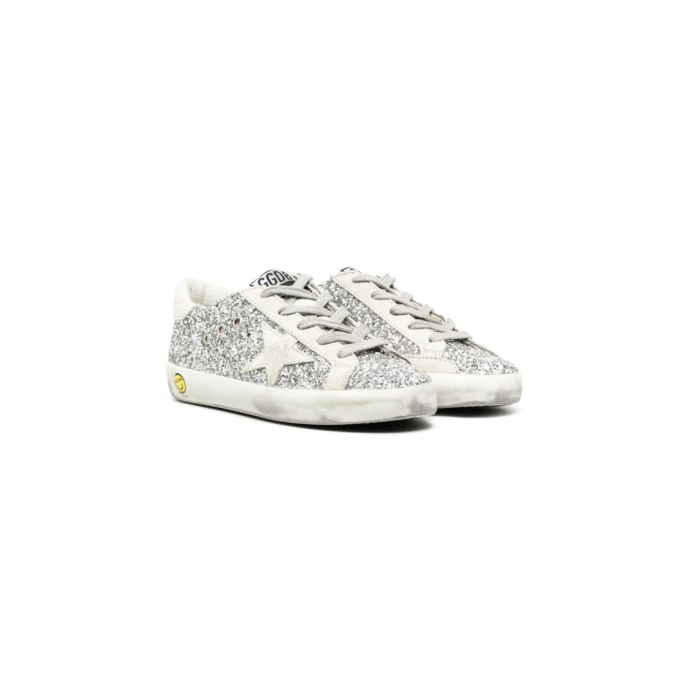 Golden Goose Girls Gray Kids Sneakers, 31 Eu, Super-Star Young