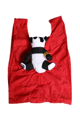 Polyester Panda Fylld Ecobag Tote Bag