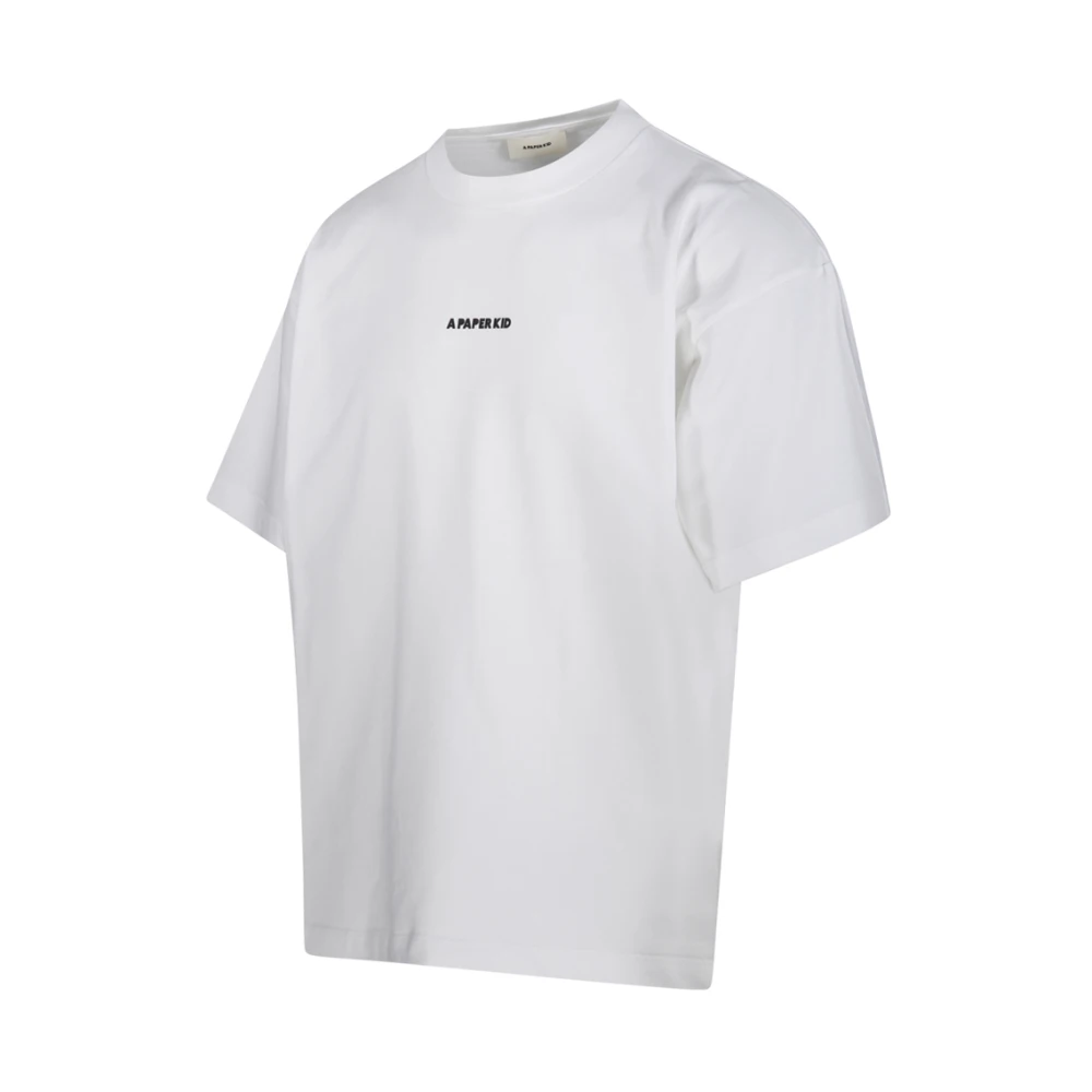 A Paper Kid Crème T-shirt White Heren