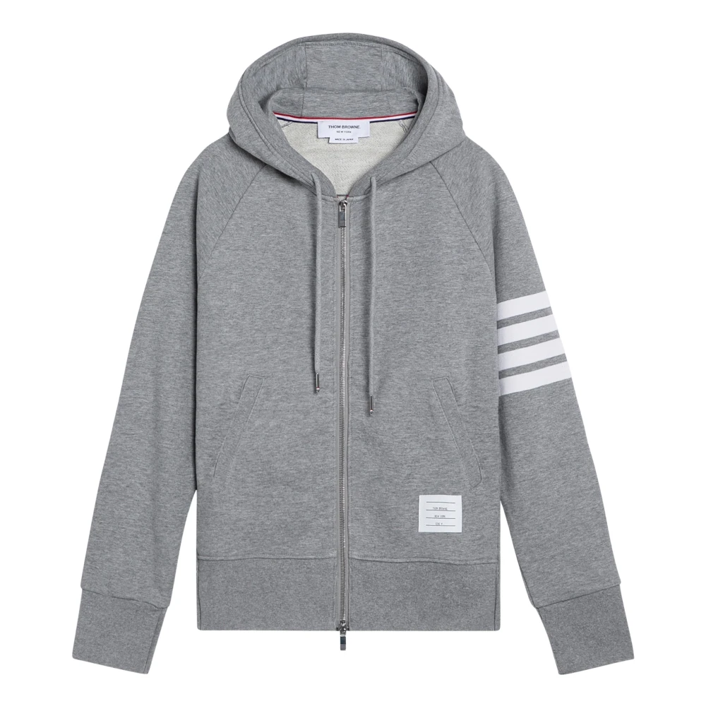 Thom Browne Ritssluiting Cardigan Sweater Gray Heren