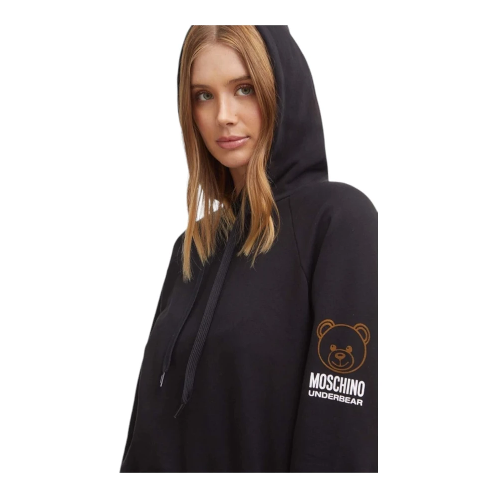 Moschino Hoodie met capuchon Black Dames