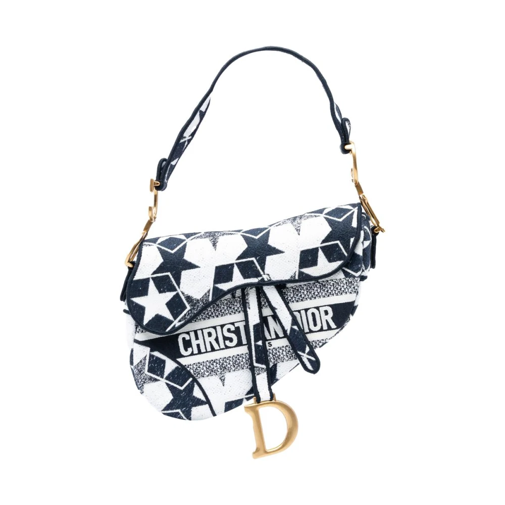 Dior Vintage Women's Pre-Owned Patterned Saddle Bag