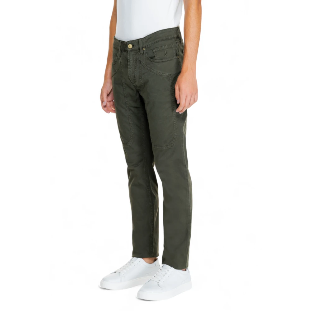 Jeckerson Heren katoenen stretchbroek Beige Heren