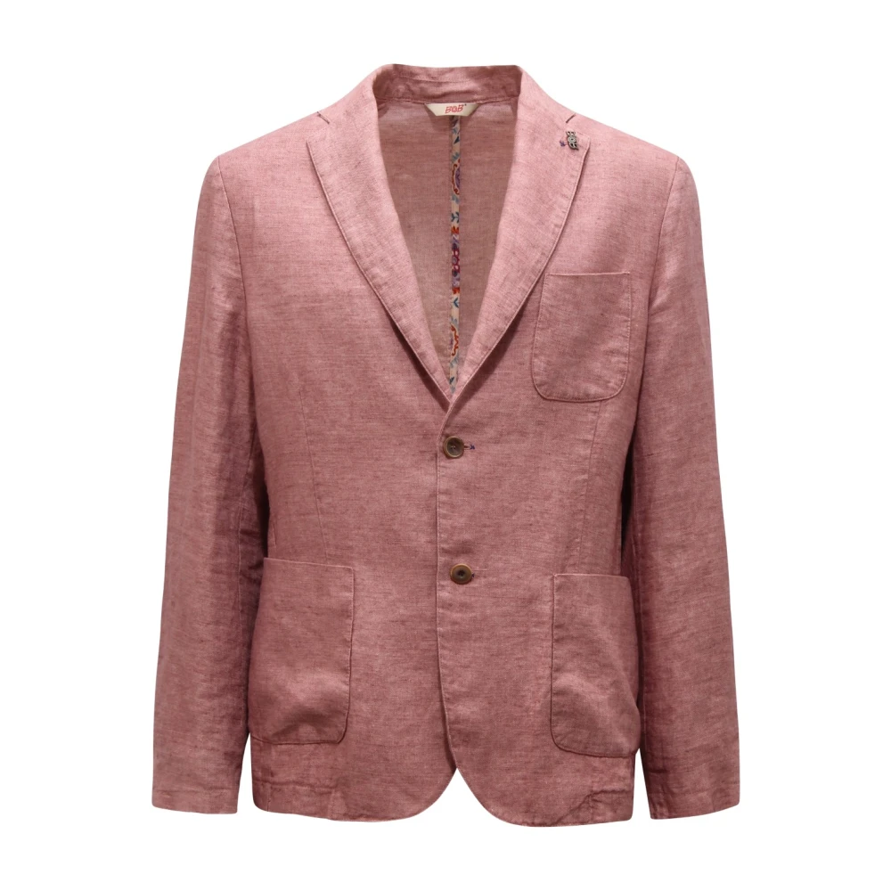 Bob Red Slight451 Linen Jacket - Male - Blazers - L - Jackets