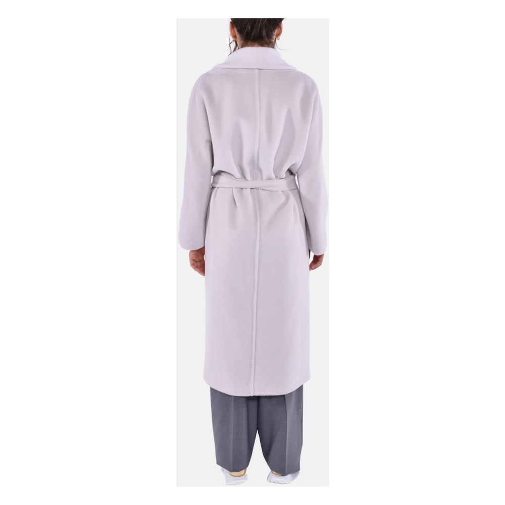 Max Mara Studio Sjaalkraag lange mouwen jas Gray Dames