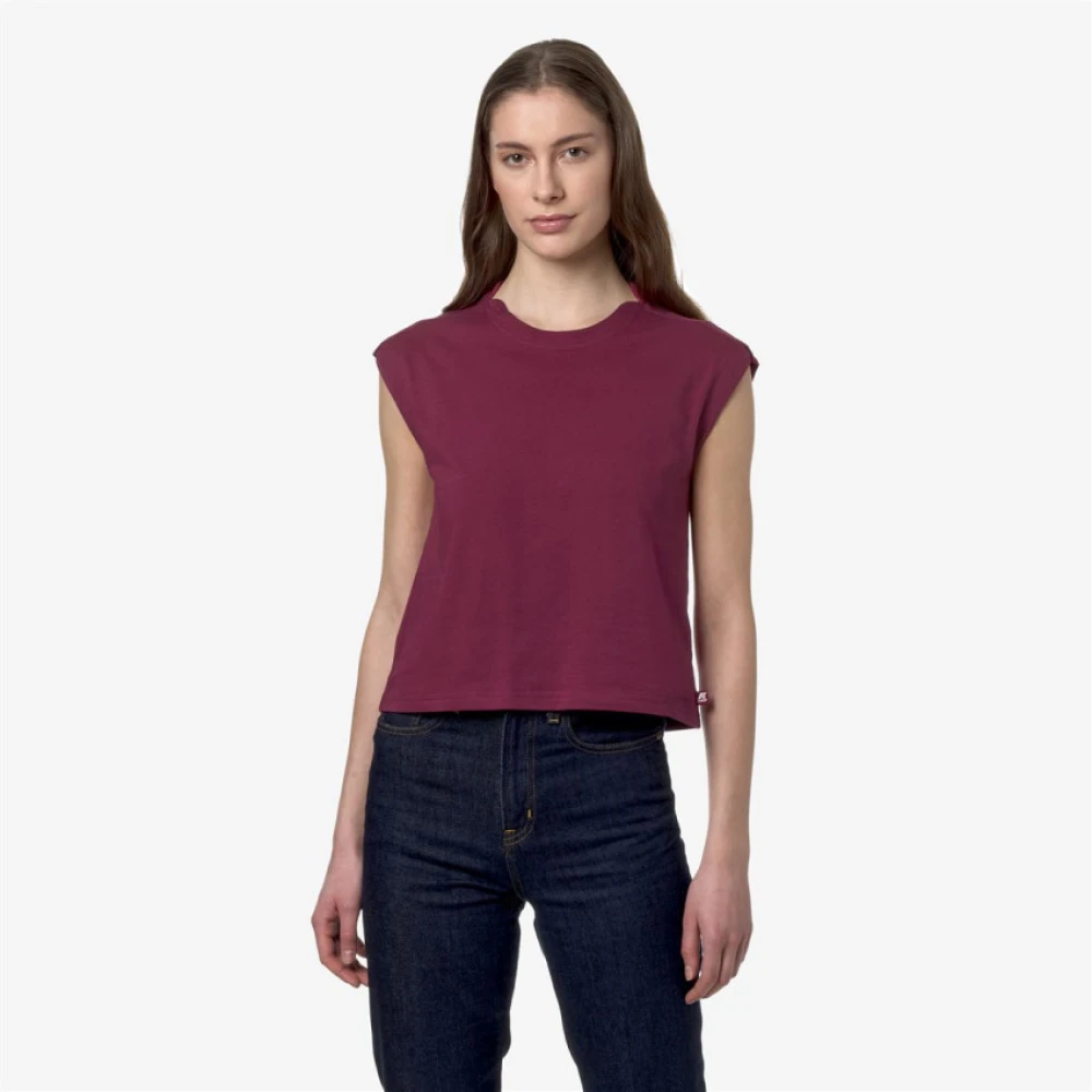 K-way Mouwloos Limmy Dames T-shirt Bordeaux Red Dames