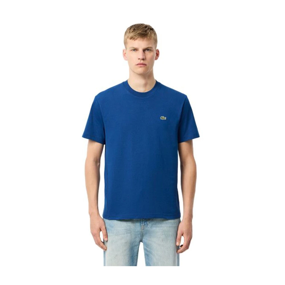 Lacoste Blauw Katoenen Heren T-shirt Blue Heren