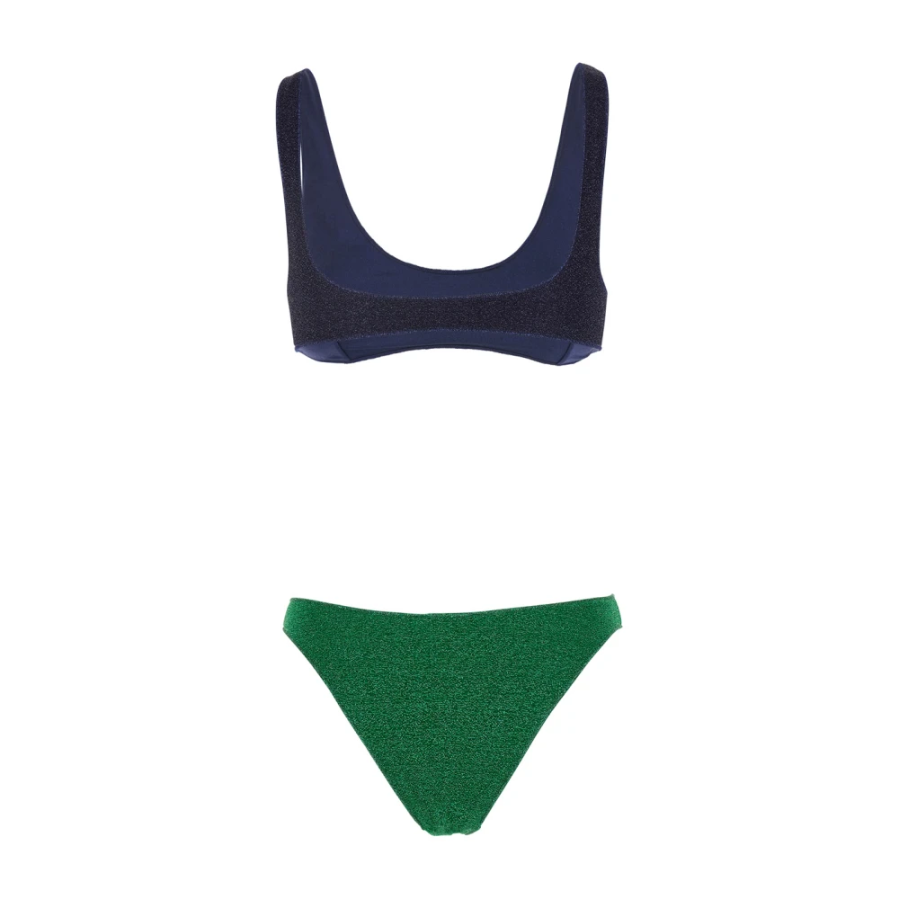 Oseree Sportieve Bi-Color Bikini Set in Technische Stof Multicolor Dames