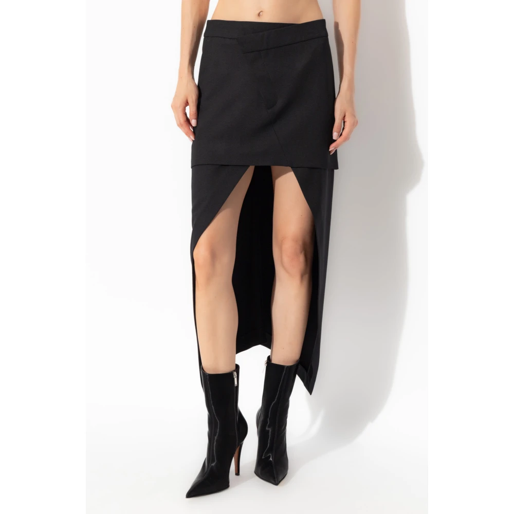 alexander mcqueen Asymmetrische Rok Black Dames
