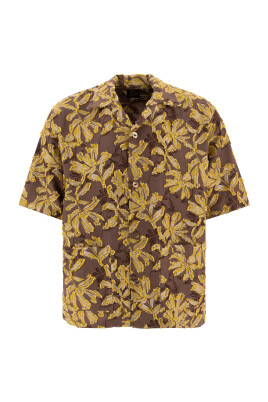 brown-floral-camp-collar-shirt