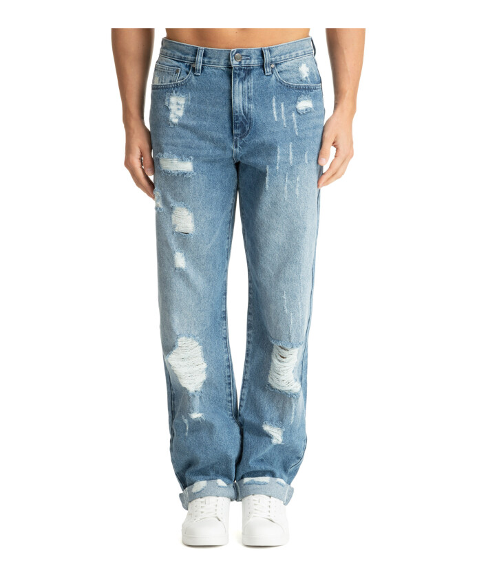 mid-waist-plain-jeans-with-logo