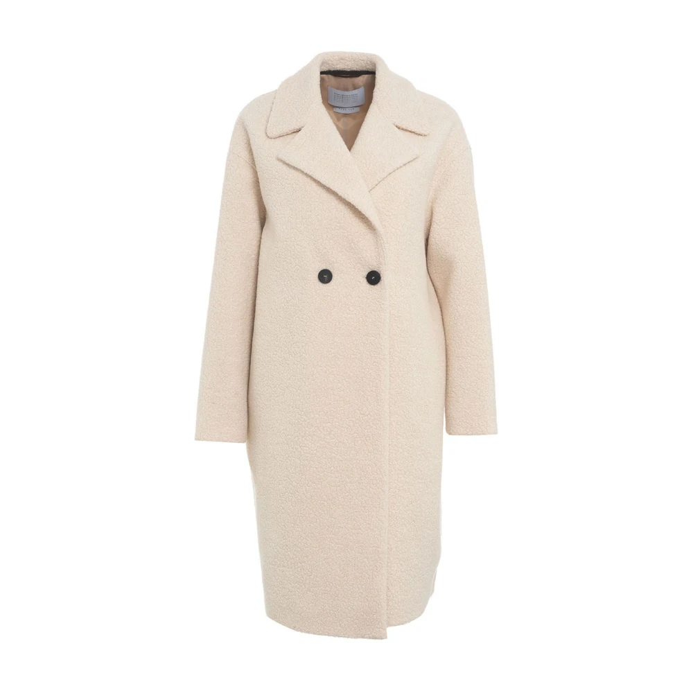 Harris Wharf London Beige Jas Aw24 Beige Dames