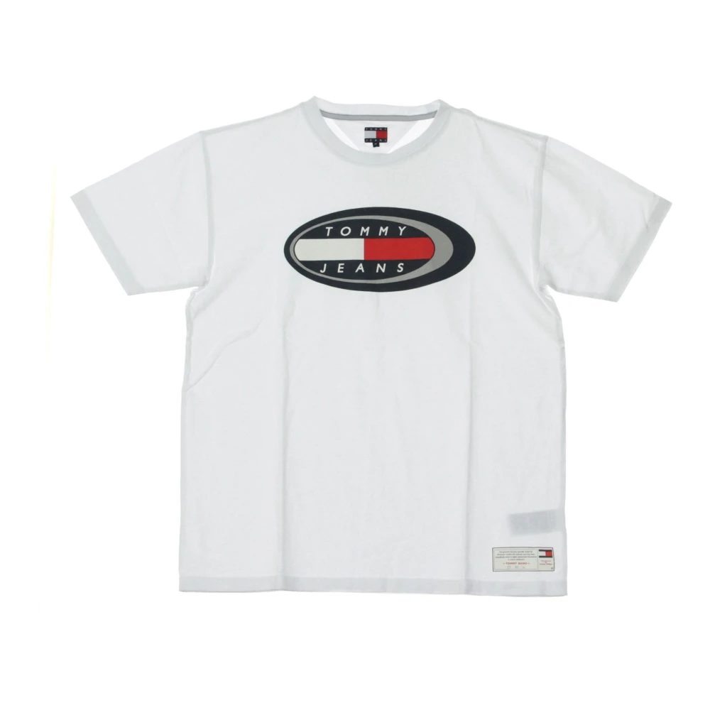Tommy Hilfiger Klassiek Wit Oval Tee Shirt White Heren