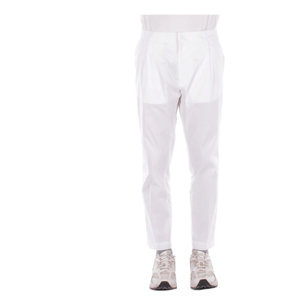 Dondup Men's White Slim-Fit Trousers - Slim-Fit Trousers - W32 - Trousers