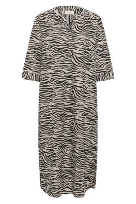 Svart Linnekaftan Klänning