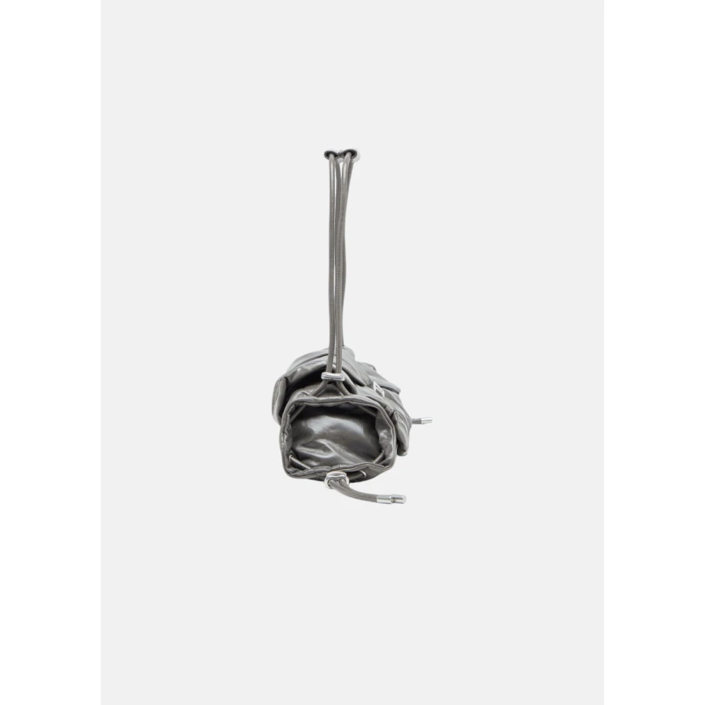 Diesel Scrunch-D Schoudertas Gerimpeld Leer Gray Heren