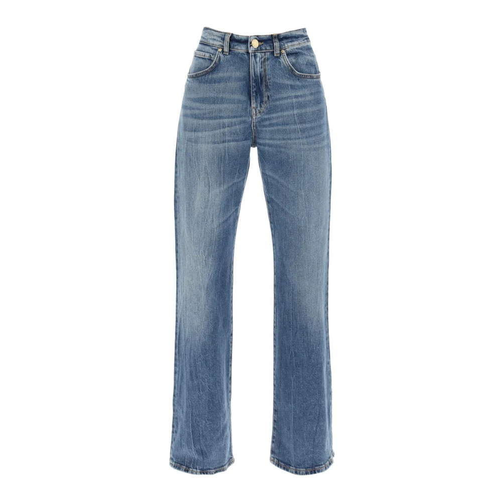 Pinko Wijde jeans met losse pasvorm en brede pijpen Blue Dames