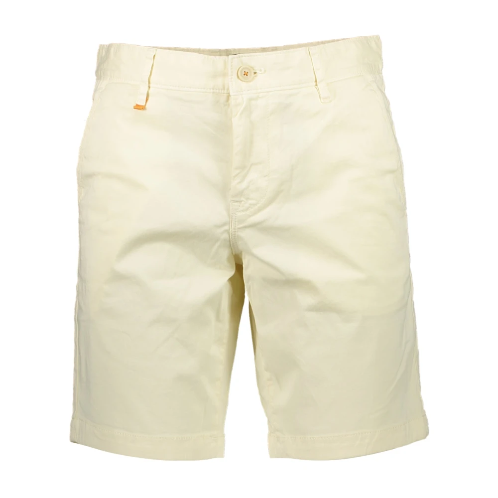 Hugo Boss Beige Bermuda Shorts Slim Fit Cotton Beige, Herr