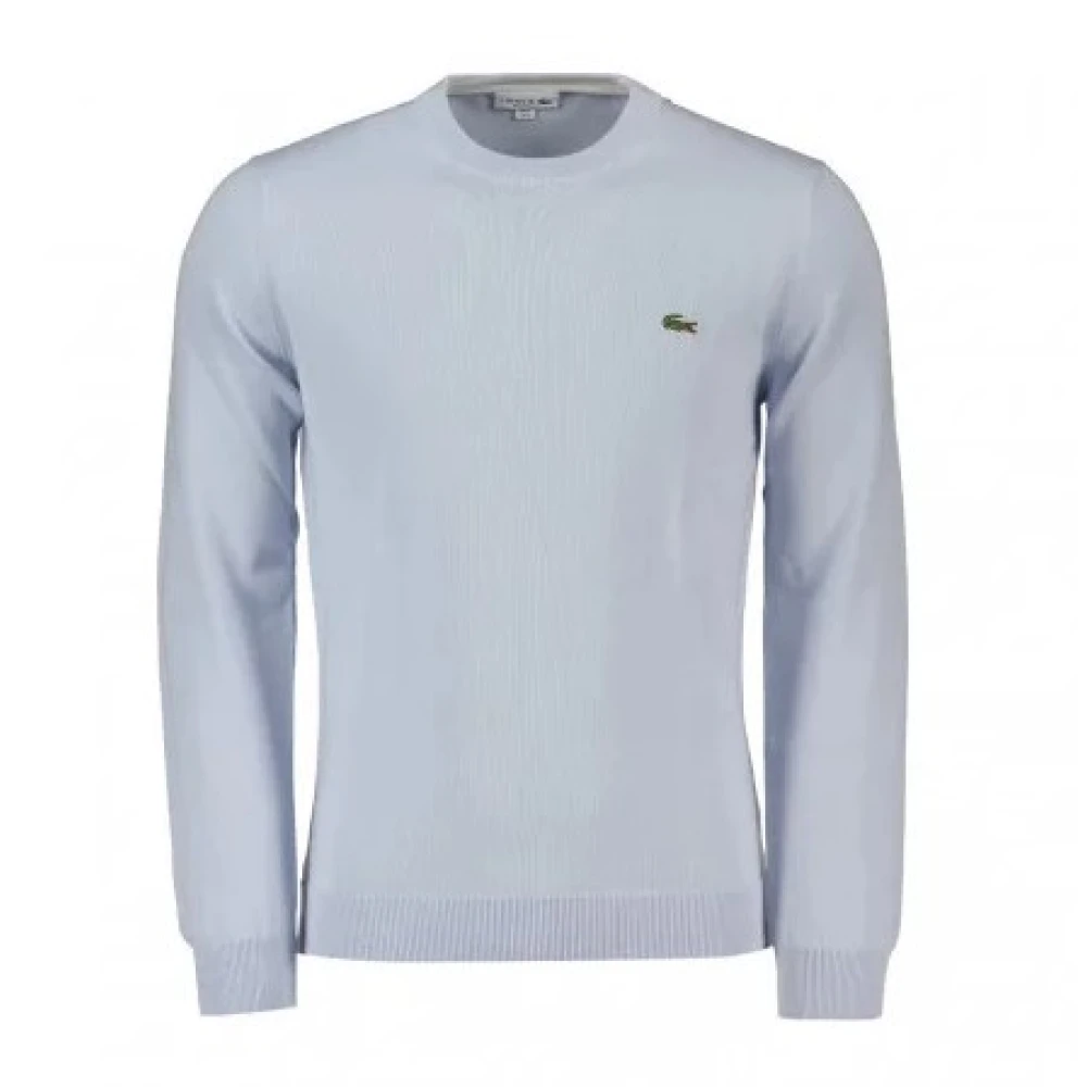Lacoste Biologische Ronde Hals Trui Gray Heren