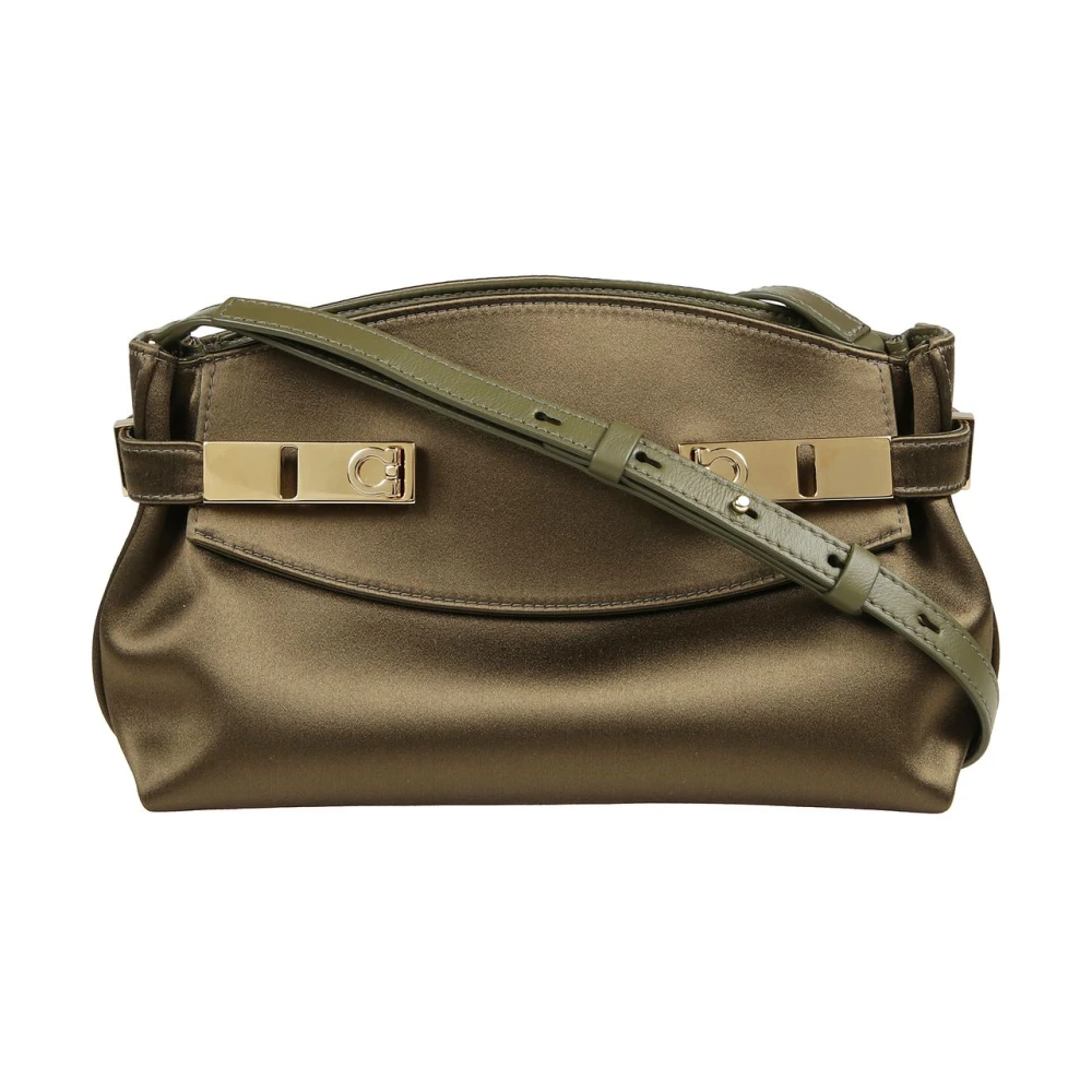 Salvatore Ferragamo Stijlvolle Leren Tas voor Vrouwen Yellow Dames