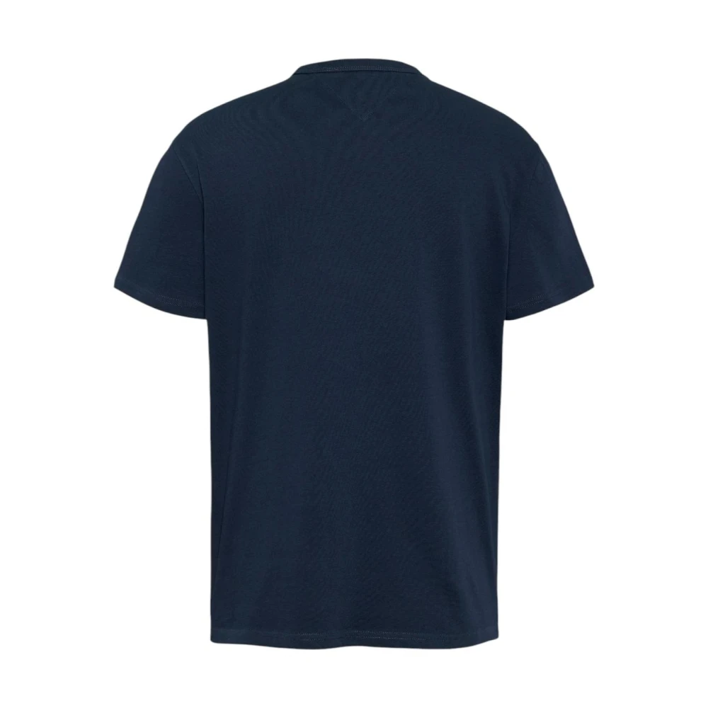 Tommy Jeans Blauw Katoenen T-shirt voor Mannen Blue Heren