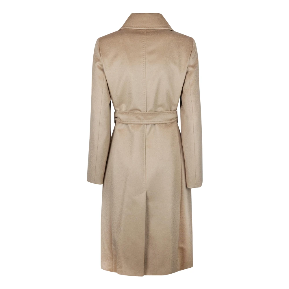 Max Mara Studio Wollen Jas Beige Dames