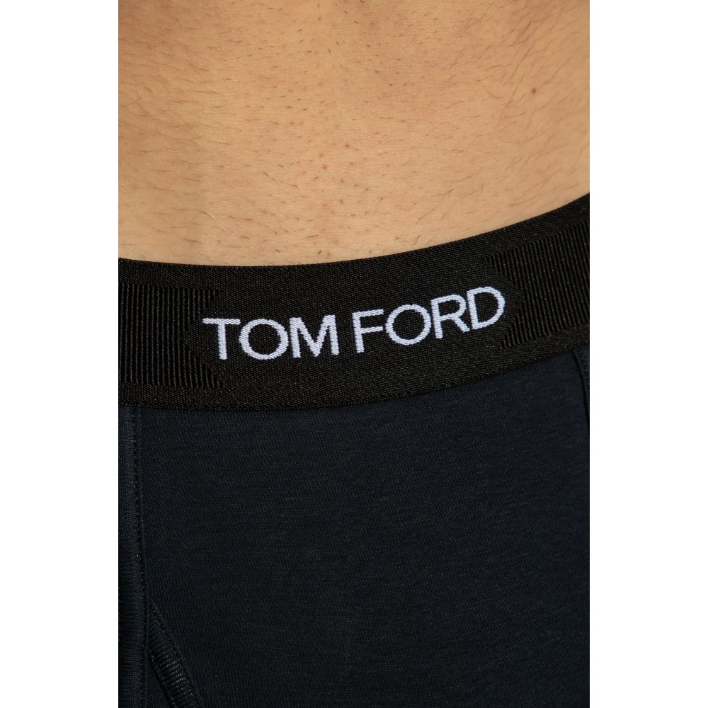 Tom Ford Merkboxers twee-pack Blue Heren