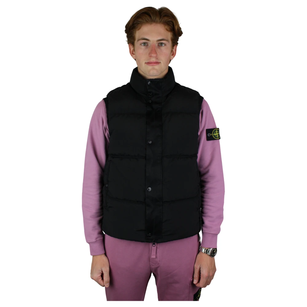Stone Island Nylon Body Vest Black Heren