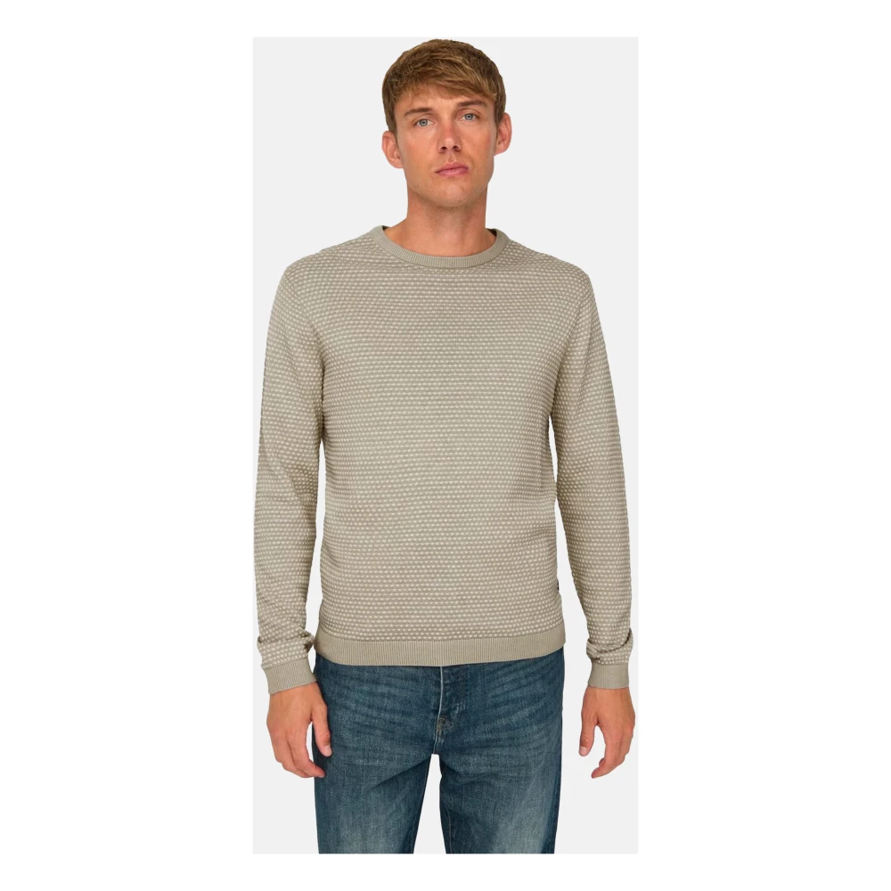 Only & Sons Stijlvolle Gebreide Collectie Gray Heren
