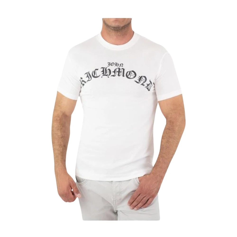 John Richmond Herenmode T-Shirt Wolir White Heren