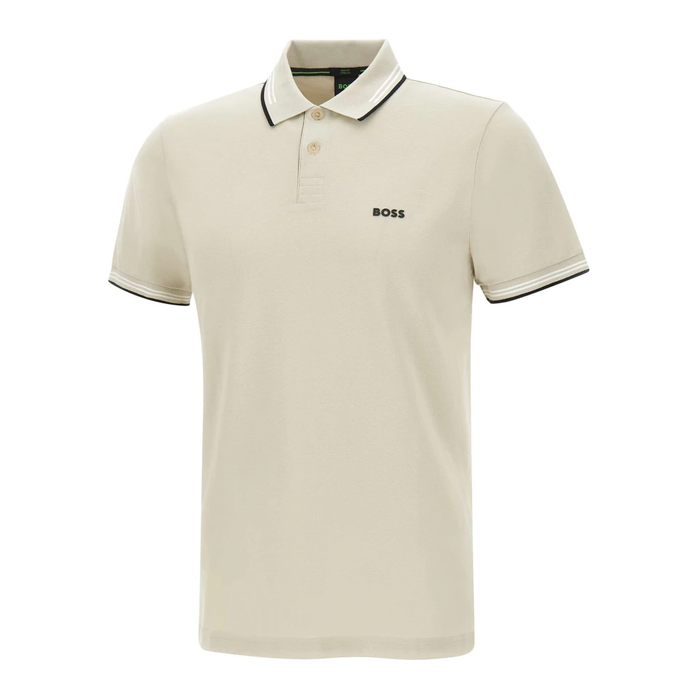 Hugo Men's Beige Paul Polo - Polo Shirts - M - Tops