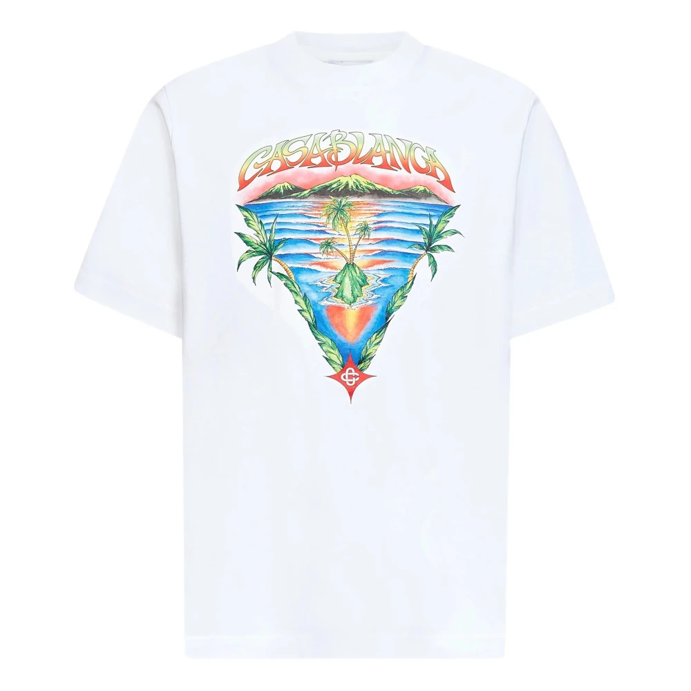Casablanca Men's White Innocence Triangle T-Shirt