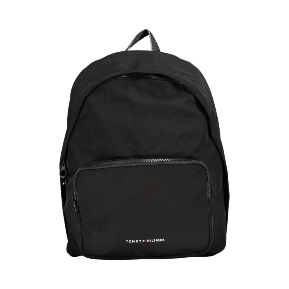 Tommy Hilfiger Men's Black Backpacks, One Size, Polyester Backpack